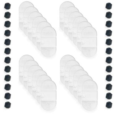 Imagem de NISPIRA PLWF002 Kit de filtro de água de carvão ativado para fonte de água de gato substituições com esponjas compatíveis com Petlibro 2,012.8 g/2,1L, 24 pacotes