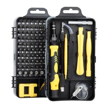 Imagem de Conjunto de chaves de fenda de precisão 115 em 1, mini kit de ferramentas de reparo magnético profissional, chave de fenda pequena multifuncional para Macbook, telefone, computador, relógio, console