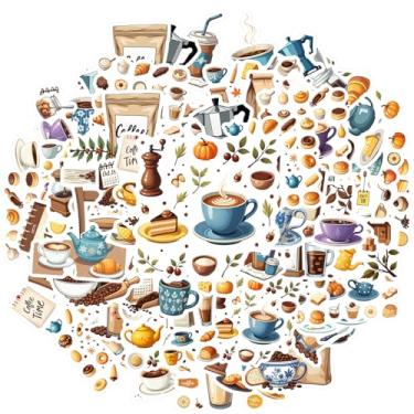 Imagem de 50 peças adesivos de café da manhã, utensílios de cozinha, café, papelaria, vintage, para mala, geladeira, telefone, bagagem, laptop, guitarra, carro, adesivo, brinquedos, caderno, bagagem, copo de