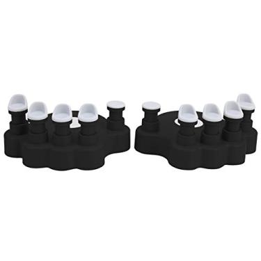 Imagem de XUXHOU Corretor de Treinamento de Dedo de Piano, Treinador de Força, Dispositivo Antiflexão de Mão para Iniciantes e Amantes de Piano Amadores, Material ABS + Gel de Sílica (Preto)