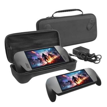 Imagem de Sanpyl Estojo de transporte para console de jogos ROG Ally Ally X 7 polegadas 2025, saco de armazenamento portátil de viagem rígido EVA à prova de água à prova de choque, preto