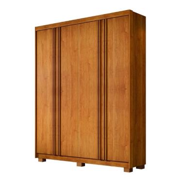 Imagem de Roupeiro Lisboa com 4 Portas e 3 Gavetas em MDF Benetil