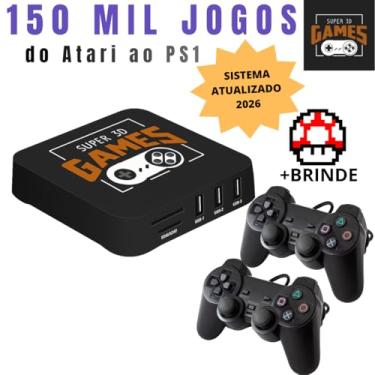 Imagem de Mini Console Retro Super 3D Games com 150 mil jogos + 2 Controles - Super 3D Games [video game] [video game]
