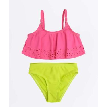 Imagem de Biquíni Infantil Estampado Marisa Tam 1 a 10-59000, 1, Rosa, Verde