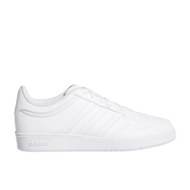 Imagem de adidas Tênis de basquete unissex adulto Hoops 4.0, Branco/Preto, 10 Women/9 Men