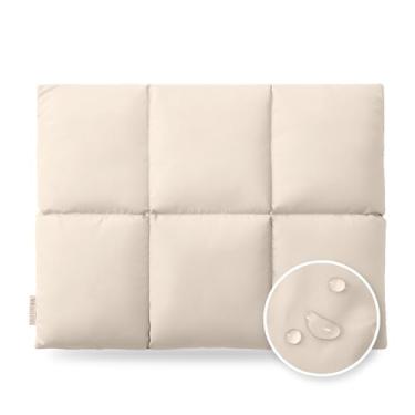 Imagem de Vandel Capa para laptop fofa, bolsa para laptop de 13 a 14 polegadas, capa de tecido impermeável para laptop de 13,3 polegadas, compatível com MacBook Air/Pro 13/Pro 14 (1. areia, 33 a 35 polegadas)