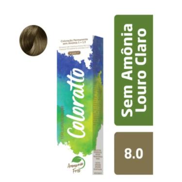 Imagem de Itallian Hairtech Color Coloratto 8.0 Louro Claro - Coloração Permanen