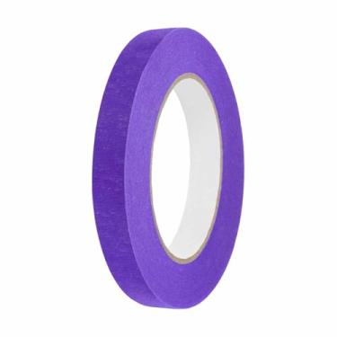Imagem de HARFINGTON Fita adesiva colorida de 9/40.6 cm x 54.6 jardas, papel crepe universal, fita adesiva colorida para pintura, desenho, faça você mesmo, etiquetagem artesanal, selagem, roxo