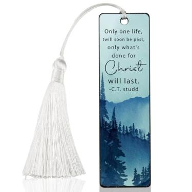 Imagem de Marcador de livro com propósito de vida cristã, presente inspirador para crentes, presente edificante para leitores espirituais, presente espiritual de livros, marcador de livro exclusivo com design