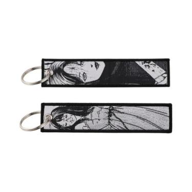 Imagem de Chaveiro Unissex De Anime Bordado Para Motocicletas E Carros Acessório