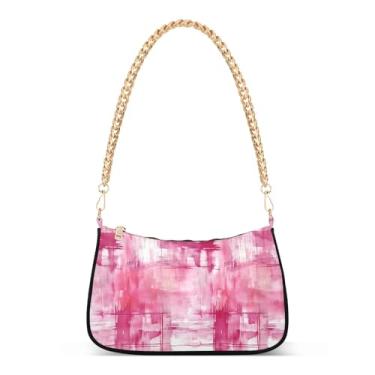 Imagem de CEBUGI Bolsas transversais femininas bolsa de ombro tie-dye bolsa clutch elegante com alça de corrente