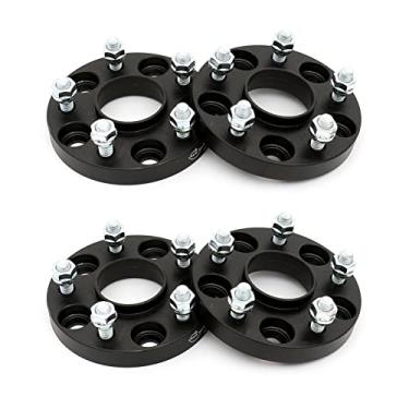Imagem de HICKS Espaçadores de roda 5 x 4,5 adaptadores de espaçador de roda de 20 mm de espessura com furo de cubo de 64,1 mm com parafusos M12x1,5 adequados para Honda Civic 2006-2022, Honda CR-V 1995-2022