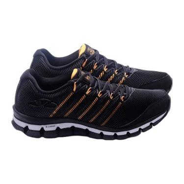 Imagem de Tênis Olympikus Dynamic Unissex Preto e Laranja-Unissex