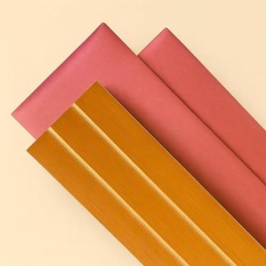 Imagem de Kit Cabeceira Modular + Painel Ripado MDF para Cama Box Casal, Queen e King – Design Sofisticado, Conforto Premium(ROSA,CAMA CASAL 4 RIPAS+5CAB)