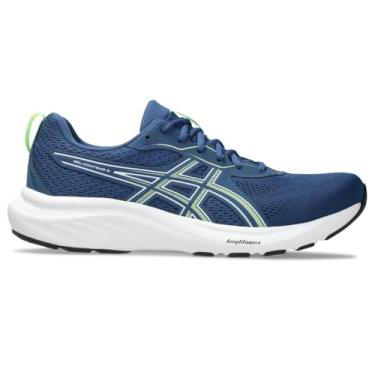 Imagem de ASICS Tênis de corrida masculino Gel-Contend 9, Azul crepúsculo/verde iluminado, 41