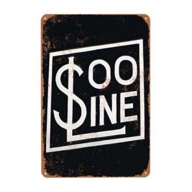 Imagem de Placa de metal vintage, placas de latão Soo Line Railroad, pôster de decoração de placa versátil para casa homem mulheres bar casa homem caverna acessórios garagem quintal quarto parede presente 20 x