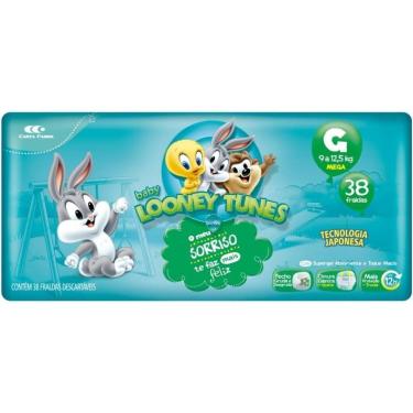 Imagem de Fralda Baby Looney Tunes Mega G Com 34 Unid