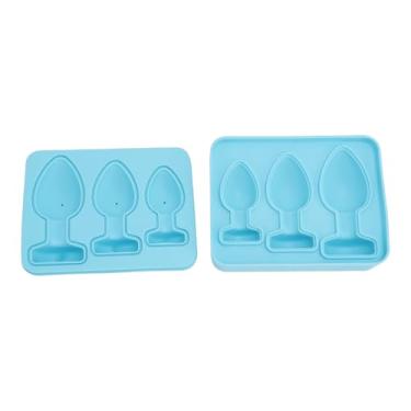 Imagem de Aqur2020 Molde de Gelo de Silicone Novidade 3D Com Tampa, Bandeja de Cubos de Gelo Empilhável para Coquetéis de Uísque, Molde Multiuso para Chocolate e Sobremesas, Conjunto de Bandeja de