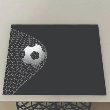 Imagem de Jogo Americano Futebol para Mesa Posta Impermeável em – Kit com 2 4 6 10 ou 12 Unidades (Futebol 04,4 Peças)