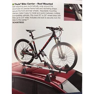 Imagem de Subaru Forester Impreza Outback Ascent WRX STi Crosstrek 2008-2020 Rack de bicicleta de teto OEM New Thule