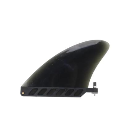Imagem de RiToEasysports Aleta de Placa de Remo, Ajuste de Velocidade de Substituição de Aleta de Stand Up de 4,6 Polegadas para Prancha de Surf Longboard (Preta)