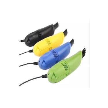 Imagem de Mini Aspirador de Pó USB Portátil Recarregável – Alta Sucção para Mesa, Teclado e Notebook (Cor Aleatória)