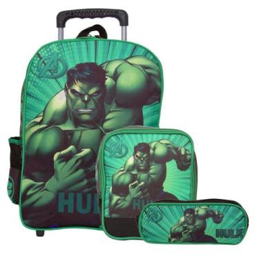 Imagem de Mochila Masculina Escolar Juvenil Carrinho Hulk Passeio - TOYS 2U
