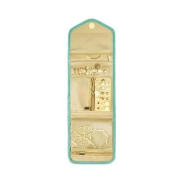 Imagem de Organizador De Joias De Viagem Dobrável À Prova d'Água Bolsa De Maquia