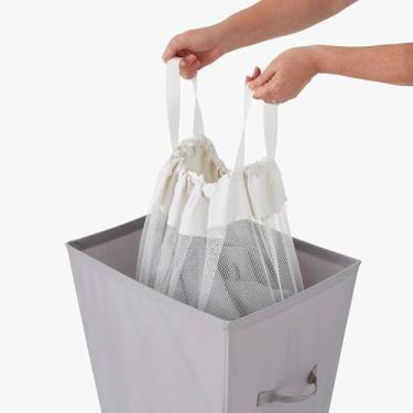 Imagem de Neatfreak Conjunto de 2 sacos de forro de malha de fluxo de ar de substituição para cesto de roupa suja com cordão e alças de transporte