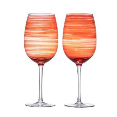 Imagem de Jogo de 2 Taças para Vinho - Joy - Vidro - 485Ml - Coral - Full Fit