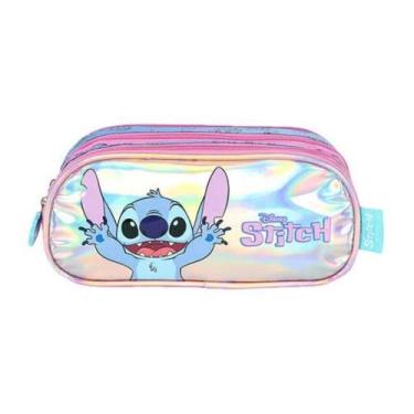 Imagem de Estojo Triplo Stitch Holográfico Lilás Luxcel EI42415SC Lançamento 202