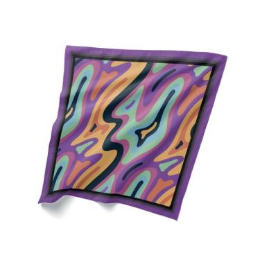 Imagem de Canga Saída De Praia Estampa Vintage Colorida 125X125 Bali - PRESENTE-