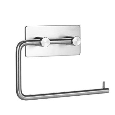 Imagem de MYD-1019 Suporte de Papel Higiênico Aço Inoxidável Rolo Toalha Armazenamento para Banheiro com Adesivo 304 Design Braço Oscilante Lateral Aberto Sem N