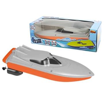 Imagem de Lancha Speed Infantil Com Controle Remoto, Funciona Na Água e Garante 