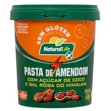 Imagem de Pasta de Amendoim com Açúcar de Coco e Sal Rosa do Himalaia - Natural Life - Sem Glúten - 450g