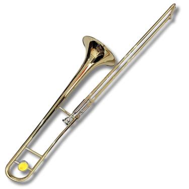 Imagem de Trombone De Vara Bb0 Laqueado Calibre Fino Bb Harlem Sound