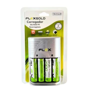 Imagem de Carregador de Pilhas AA/AAA/9V FXC164P Bivolt Flex [F002]