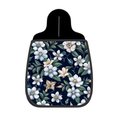 Imagem de Lixeira De Carro Organizador Lixinhocar Floral Botânico Marinho