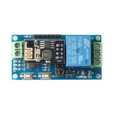 Imagem de Relé WiFi 5V 12V ESP8266 ESP-01 Módulo De Controle Remoto Inteligente 