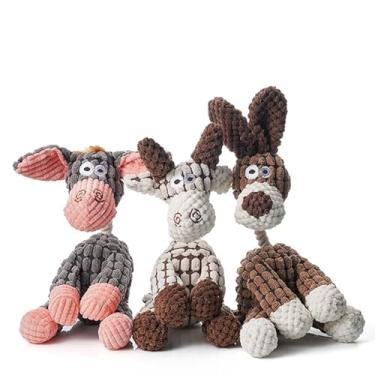 Imagem de TAILY TAILS Brinquedo para cães com som – Brinquedos de pelúcia para mastigar e rodar – Brinquedo interativo para mastigar – Brincadeira durável e não tóxica – Cães pequenos, médios e grandes (DSG
