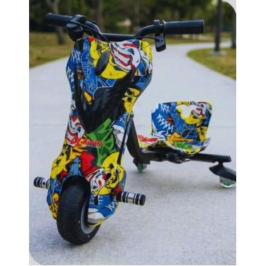 Imagem de Patinete Triciclo Elétrico 3 Rodas Street Drift 150w Led Brinquedo Div