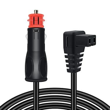 Imagem de WFPOWER Cabo de alimentação CC para geladeira de carro de 12/24 volts, fusível 16AWG 15A de 3 m, plugue macho para isqueiro de carro, geladeira e freezer, cabo de alimentação para Iceco Bodega Bougerv