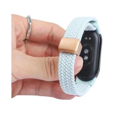 Imagem de Pulseira Magnética De Nylon Trançado Para Xiaomi Mi Band 9 8 10, Elást