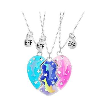 Imagem de Colar Com Pingente Magnético De Lantejoulas Coloridas Para Melhores Am