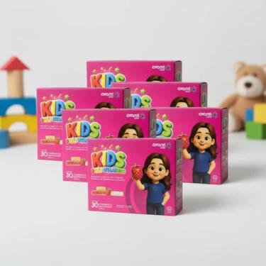 Imagem de Kit c/6 Polivitamínico Infantil Sabor Morango Cream Avanti -, kit c/6