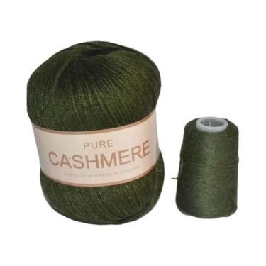 Imagem de Cachecol De Caxemira Tricotado À Mão Para Bebê, Fio Puro Mongol De 70 