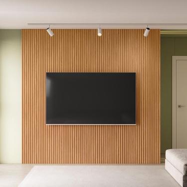 Imagem de Painel Decorativo Ripado Para Parede Mahalo 260X250 Mdp Nature G77