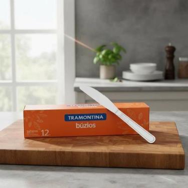 Imagem de Faca mesa aço inox buzios - kit com 12 - TRAMONTINA