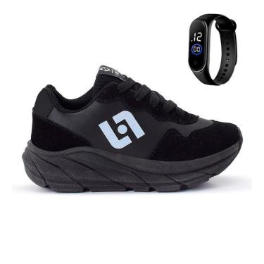 Imagem de Tenis Infantil Meninos Jogger Escolar Casual Camurça + Relogio-Masculino