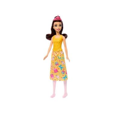 Imagem de Boneca Princesas Disney Roupa De Festa Rapunzel Ariel Bela 30 Cm - Mat